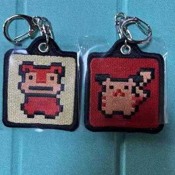 가격 인하 포켓몬 금은 25주년 자수 키링 피카츄 야돈 2점