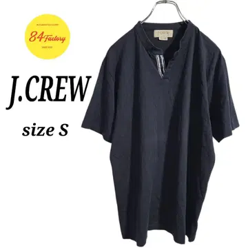 J.CREW 숏 슬리브 키 넥 티셔츠 반팔 네이비 남성용 S