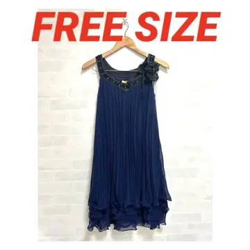 파티 드레스 FREE SIZE 블루 드레스 결혼식