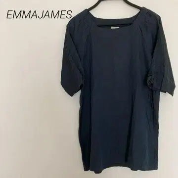 EMMA JAMES 네이비 스트라이프 반팔 튜닉 사이즈 9