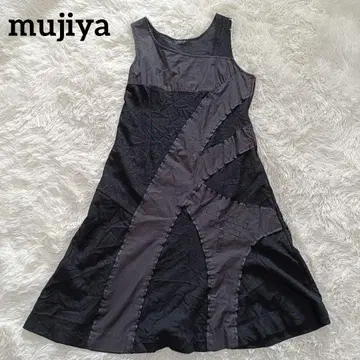 mujiya 원피스 이소재 유메지 무지야 세련된 롱 원피스