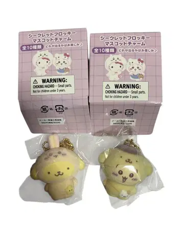 치이카와 산리오 플로키 마스코트 참 토끼 폼폼푸딩 각 1개