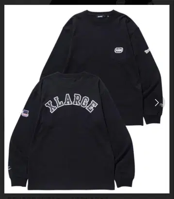 XLARGE TEAM L/S POCKET T EE 블랙 긴팔 M 사이즈