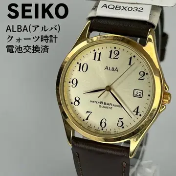 미사용품 SEIKO 세이코 ALBA 전 숫자 다이얼 쿼츠 시계