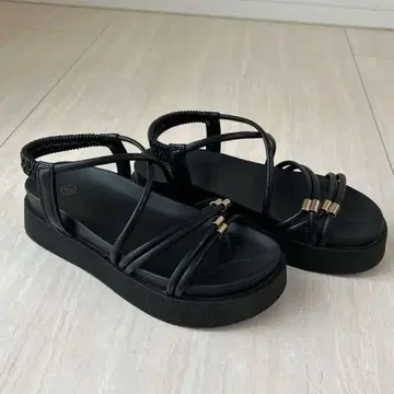 여성용 샌들 통굽 23.5cm