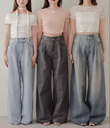 치코 와이드 데님 하트
