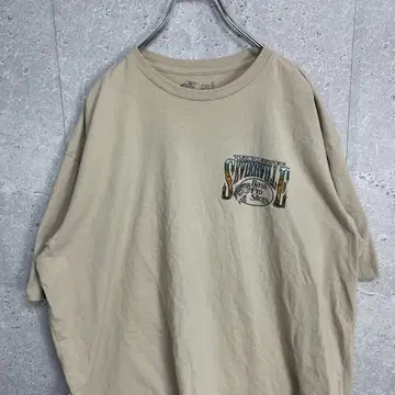 버스 프로 샵 양면 프린트 애니멀 곰 빅 사이즈 티셔츠 2XL