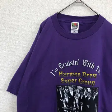 프룻 오브 더 룸 티셔츠 프린트 미국 빈티지 의류 XL 1679