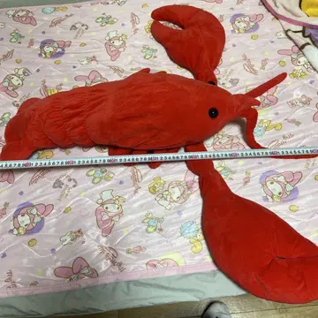 빨간색 랍스터 봉제 인형 약 70cm
