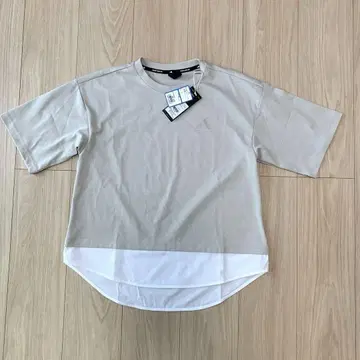 레이어드 루즈핏 반팔 코튼 티셔츠