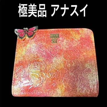 컨디션 최상 ANNA SUI 안나수이 로즈 하트 지갑 멀티 케이스