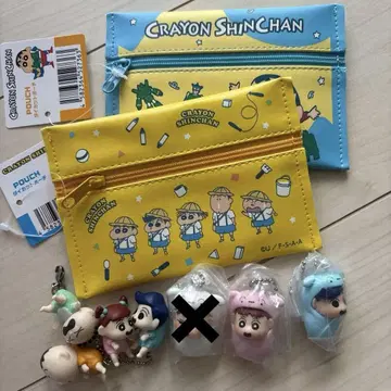 크레용 신짱 키링 가챠가챠 파우치 싸개 키링