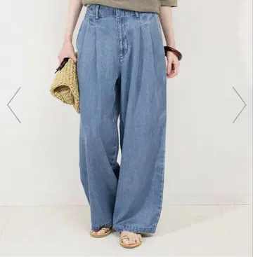슬로브 이에나 IENA 데님 LEDENIM TUCK TROUSER