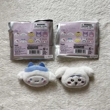 산리오 치이카와 (먼작귀) 시크릿 헤어 클립 하치와레 시나몬