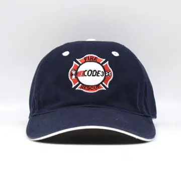 FIRE RESCUE 소방 엠블럼 로고 캡 자수 구제 의류 네이비