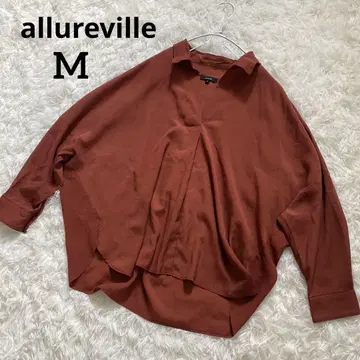 allureville 알아바일 돌먼 슬리브 블라우스 홍차 오렌지