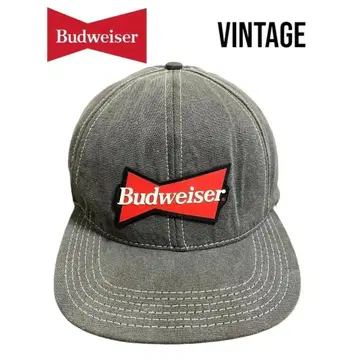 USA제 Budweiser 버드와이저 빈티지 캡 러버 로고