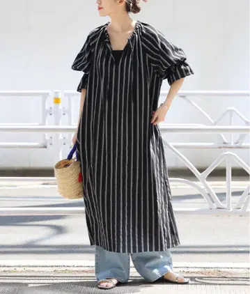 JOURNAL STANDARD 소프트 스트라이프 원피스