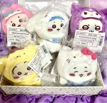 산리오 치이카와 (먼작귀) 콜라보 마스코트 홀더 키링 5종 세트 컴프