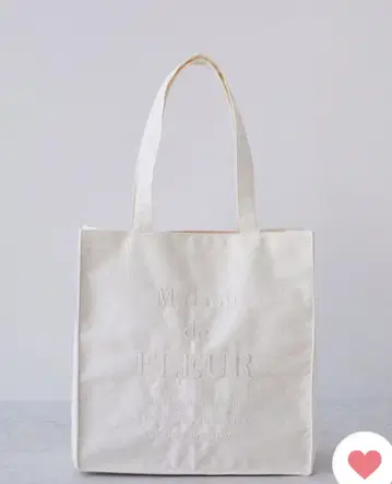 가격 인하 Maison de FLEUR 토트백 화이트