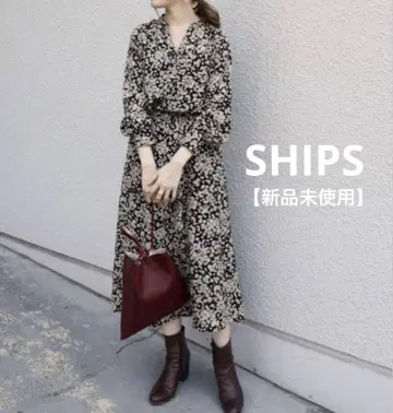 SHIPS 쉽스 꽃무늬 롱 원피스 [미사용 새상품]