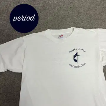 P2009 빈티지 90년대 교회 예수 프린트 티셔츠