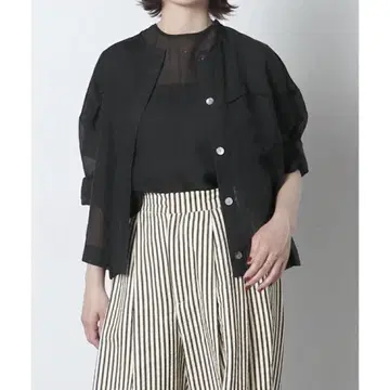 미사용 새상품 MERI 미리 시어 셔츠 자켓 블랙 F 사이즈