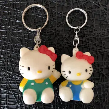 키티 키링 2개 세트 레트로 1998년 제작 1996년 제작