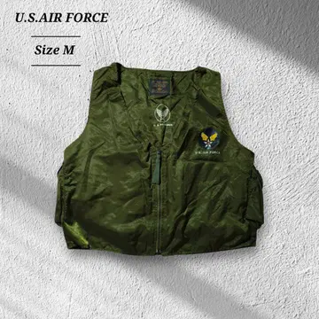 U.S.AIRFORCE 알파인더스트리 밀리터리 나일론 베스트 카키 M