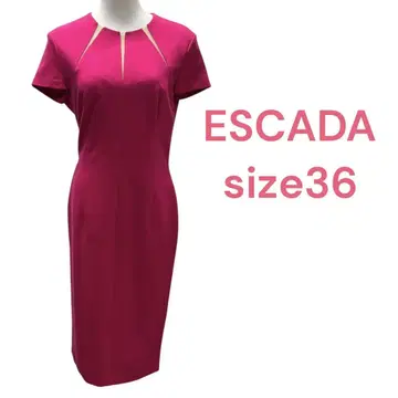 에스카다 핑크 퍼플 드레스 포멀 여성용 원피스 size36