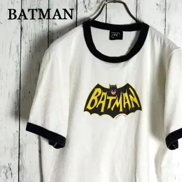 00s USA제 BATMAN 배트맨 링거 넥 정품 무비 티셔츠
