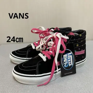 미사용품 VANS 반스 스케이트 하이 엑스걸 스타 24cm