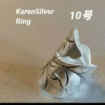 카렌 실버 핸드메이드 실버 반지 잎 모양 r-32