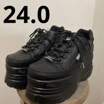 YOSUKE 요스케 통굽 스니커즈 24.0 블랙