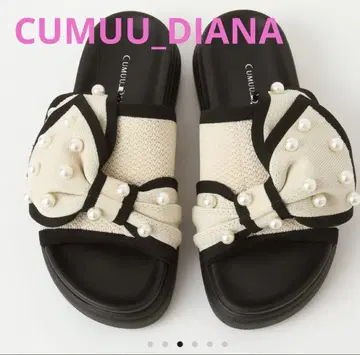 CUMUU_DIANA 아이보리 니트/크로 니트 펄