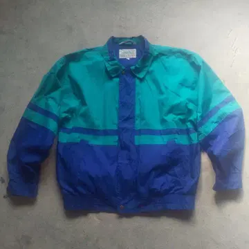 90s 빈티지 워크 자켓 바이컬러 구제 의류 used 단 하나 L
