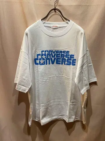 CONVERSE 로고 티셔츠 화이트