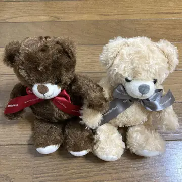 봉제 인형 2개 세트 테디베어 메르세베스 벤츠