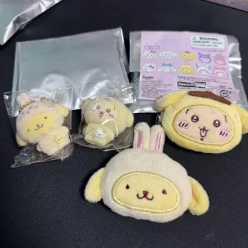 치이카와 산리오 토끼 폼폼푸딩 시크릿 플로키 마스코트