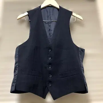 다크 블루 슬리브리스 포멀 베스트 4