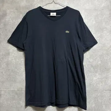 LACOSTE 라코스테 반팔 티셔츠 원포인트 로고 자수 네이비 구제 의류