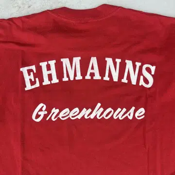 EHMANNS Greenhouse 빨간색 티셔츠 스포츠웨어