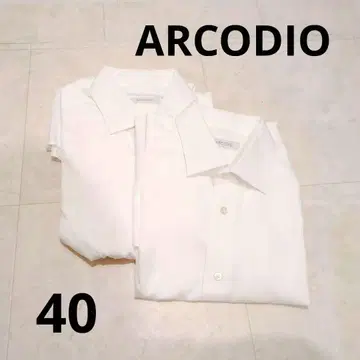 ARCODIO Y 셔츠 흰색 화이트 40 2장 세트