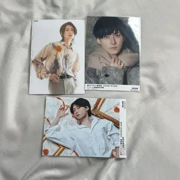 마스다 토시키 성우 애니메이션 디어 TV 가이드 혜택 브로마이드 3개