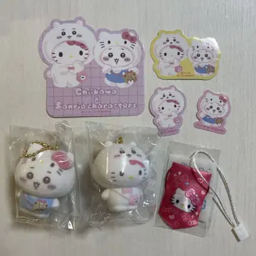 산리오 치이카와 시크릿 플로키 마스코트 참 스티커