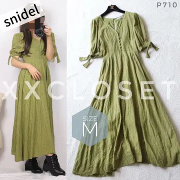 p710 snidel 코튼 펀칭 레이스 원피스 M