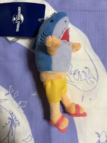 USJ 상어 인간 봉제 인형 스트랩