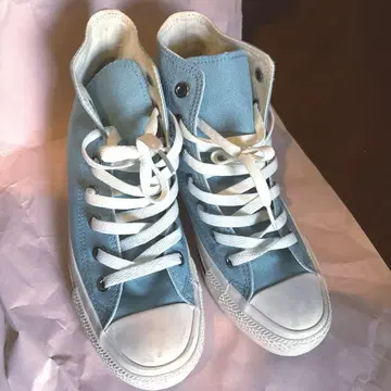 컨버스 하이컷 스니커즈 스카이블루 블루 24.5cm