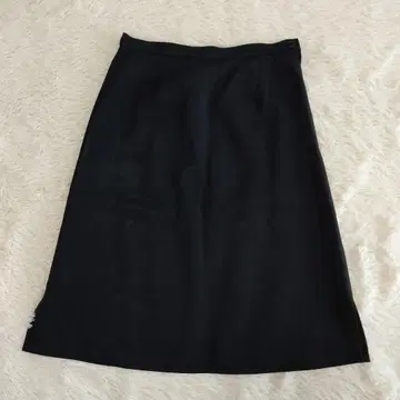 agnes b. 블랙 플레어 스커트 미디 기장
