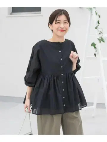 어반 리서치 도어스 코튼 보일 블라우스